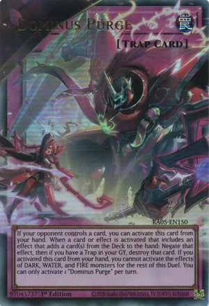 dominus yugioh card names Amazon.com: Dominus Impulse - ROTA-EN079 - Secret Rare main image 1
