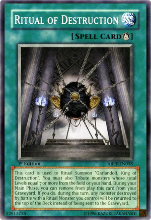 Destruction de Carte, Wiki Yu-Gi-Oh!