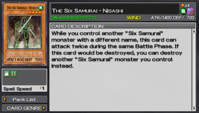 The Six Samurai - Nisashi (Tag Force 5) - Yugipedia