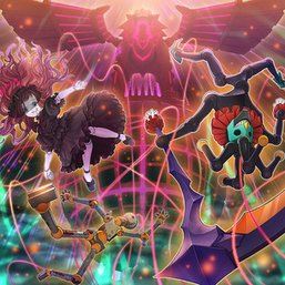 "Number C88: Gimmick Puppet Disaster Leo", "Bisque Doll", "Magnet Doll" and "Twilight Joker" in the artwork of "Puppet Parade".
