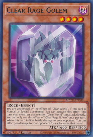 Clear Rage Golem - Yugipedia