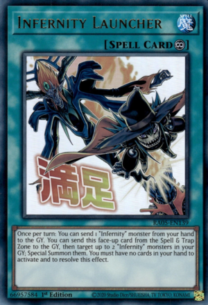 yugioh card launcher Yu Gi Oh Duel Disk, 25 Anniversary Edition Collectible Merchandise : Video Games you can send 1 Infernity monster from your hand to the Graveyard Superdreadnought Rail Cannon Flying Launcher