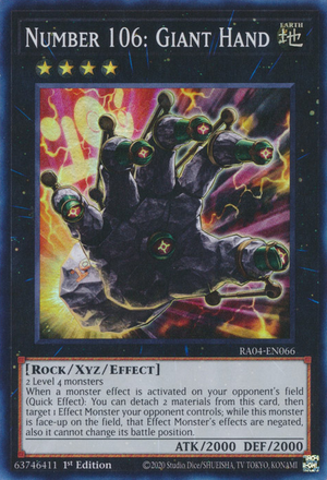 Number 106: Giant Hand - Yugipedia