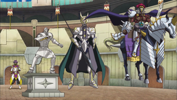 Lightning/Jin with "Armatos Legio Sica", "Armatos Legio Centurion", and "Armatos Legio Legatus Legionis"