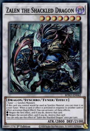デュエルモンスター Zalen the Shackled Dragon - Yugipedia