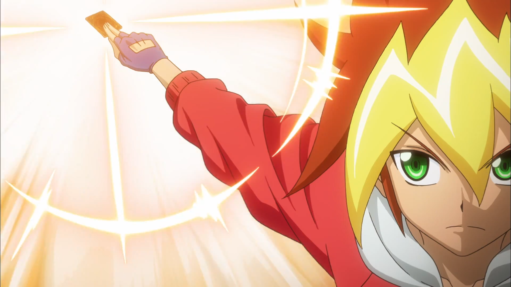 Yuga draws a card after returning "Sevens Road Magician" to his Deck, hoping for his ace monster to come.