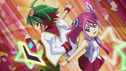Yuya and Zuzu introduce the Action Duel.