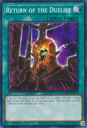 Return of the Duelist (card) - Yugipedia