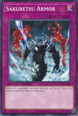 炸裂装甲　英語　スーパー　SAKURETSU ARMOR CP01-EN004 Yugioh Sakuretsu Armor (Secret Rare) - Speed Duel GX
