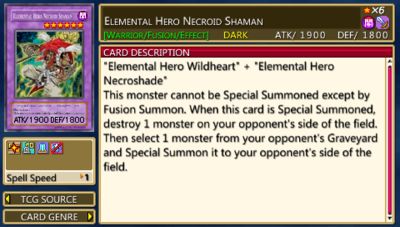 Elemental Hero Necroid Shaman Force 1 Yugipedia Yu Gi Oh Wiki