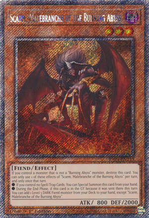 Scarm, Malebranche of the Burning Abyss - Yugipedia