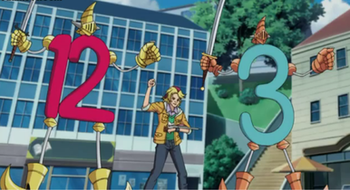 Lyndon with "Clock Knight No. 12" and "Clock Knight No. 3".