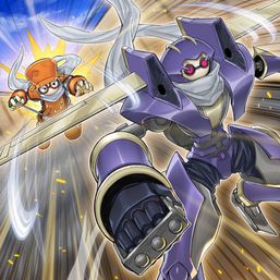 "Junk Warrior" and "Junk Synchron" in the artwork of "Synchro Chase".