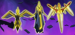 From left to right: "Star Seraph Scout", "Star Seraph Sage", and "Star Seraph Sword".