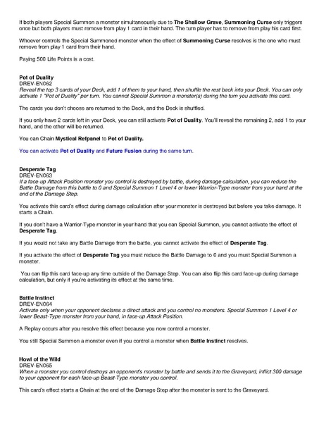 File Card Rulings Duelist Revolution Sneak Peek V1 1 Pdf