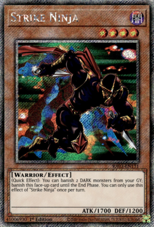yugioh all ninja cards Strike (25th Anniversary) [IOC-EN007] Ultra Rare You can reveal 2.5cm Ninjitsu Art card in your hand Yugioh Ninja Deck 49 Card