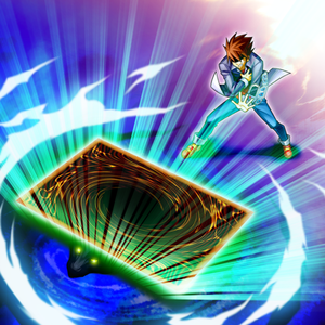A player with a Set card in the artwork of "Burst Rebirth".