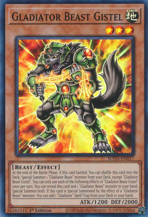 Gladiator Beast Gistel - Yugipedia