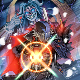 "Magical Musket Mastermind Zakiel" and "Magical Musketeer Max" in the artwork of "Magical Musket - Crooked Crown"