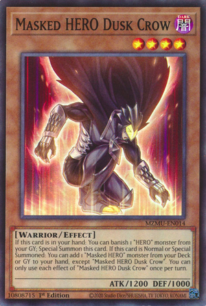 Masked HERO Dusk Crow - Yugipedia