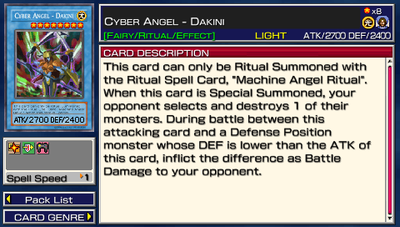 Cyber Angel - Dakini (Tag Force 2) - Yugipedia