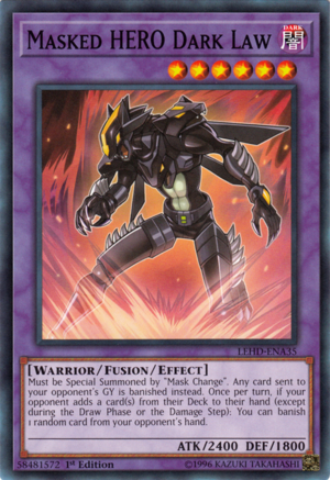 Masked Hero Dark Law Yugipedia Yu Gi Oh Wiki