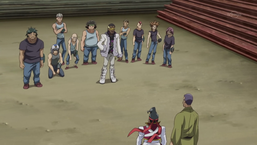Lucas Swank and his thugs oppose Gong and Chojiro as they try to protect Officer 227.