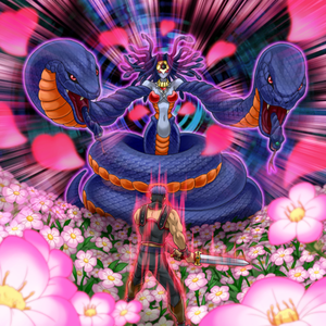 "Vennominaga the Deity of Poisonous Snakes" using her "Attack Pheromones" on "Warrior Dai Grepher".