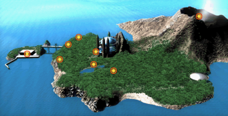 Duel Academy Island map