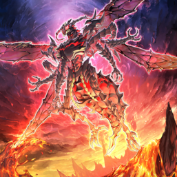 "Blaze Fiend Overlords Beelucitaroth [L]" in the artwork of "Return of the Blaze Fiends"