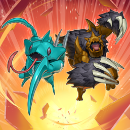 "Kamaleon" and "Clawmeleon" in the artwork of "Fire Wrath"