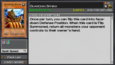 Guardian Sphinx (Tag Force 4) - Yugipedia