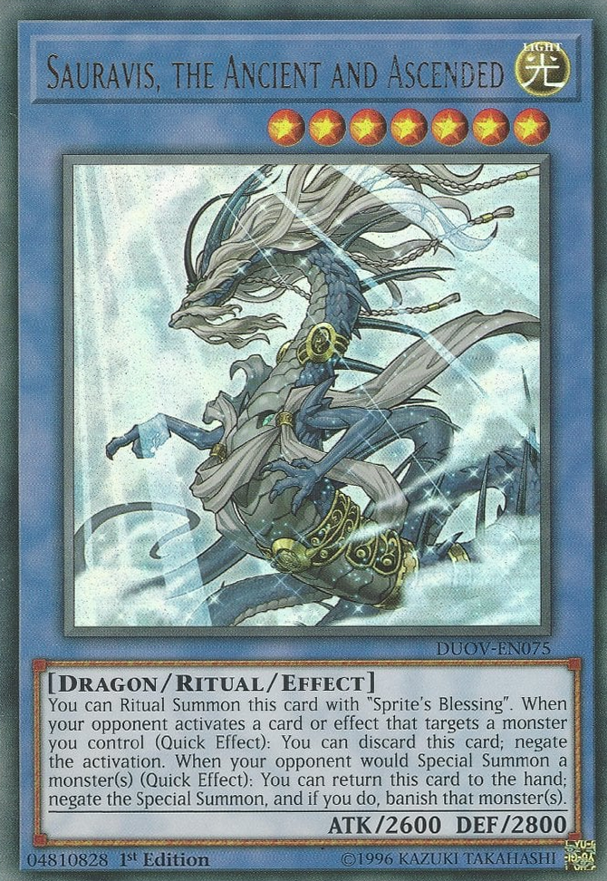 Sauravis, the Ancient and Ascended - Yugipedia - Yu-Gi-Oh! wiki