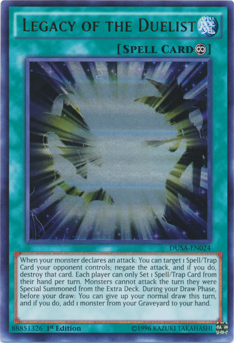 yugioh legacy of the duelist god cards