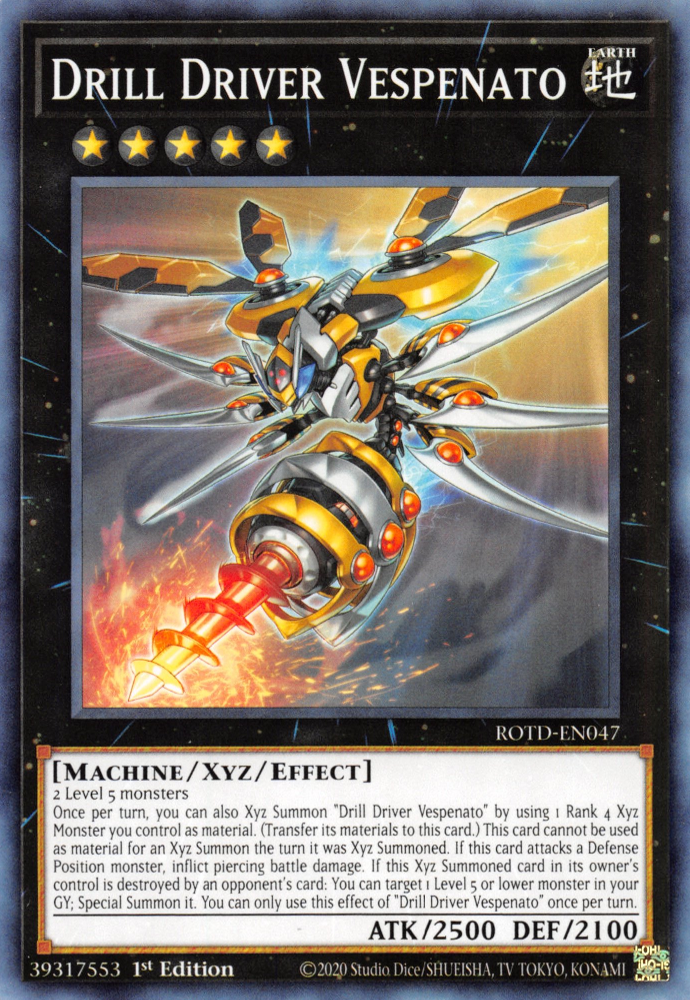 Drill Driver Vespenato - Yugipedia - Yu-Gi-Oh! wiki