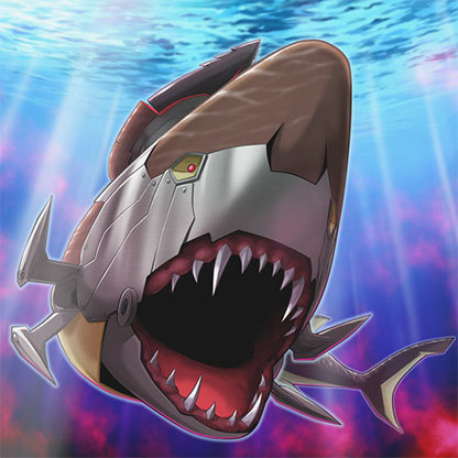 Hyper-Ancient Shark Megalodon (anime) - Yugipedia - Yu-Gi-Oh! wiki