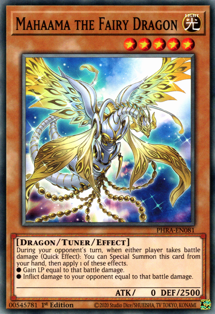Mahaama The Fairy Dragon Yugipedia Yu Gi Oh Wiki