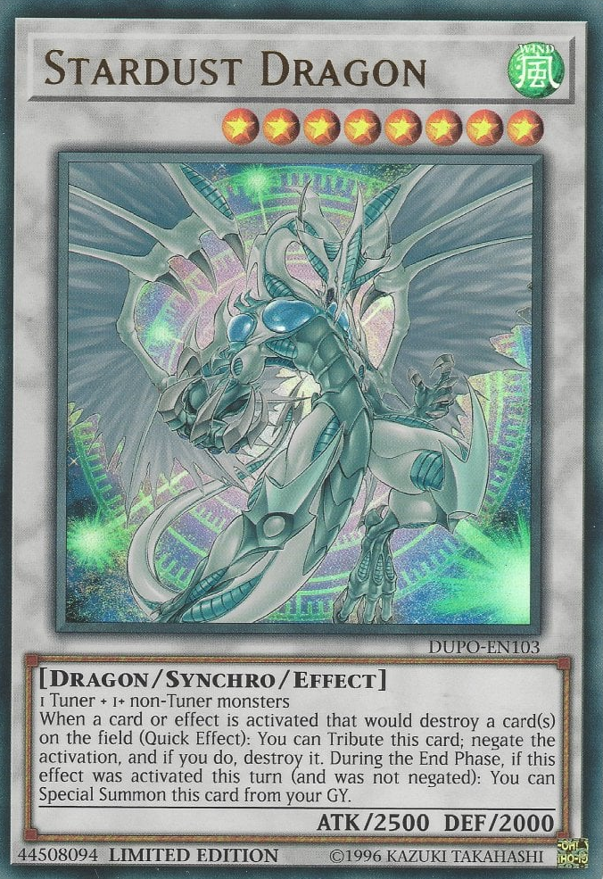 Stardust Dragon Yugipedia Yu Gi Oh Wiki