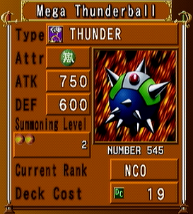 Mega Thunderball (DOR) - Yugipedia - Yu-Gi-Oh! wiki