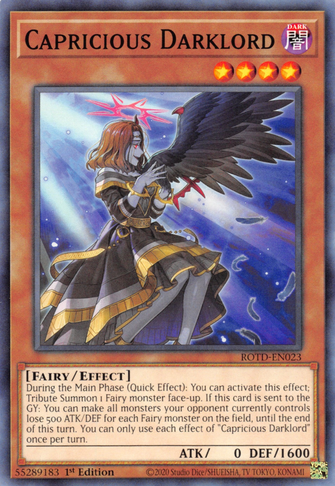 Capricious Darklord Yugipedia Yu Gi Oh wiki. 