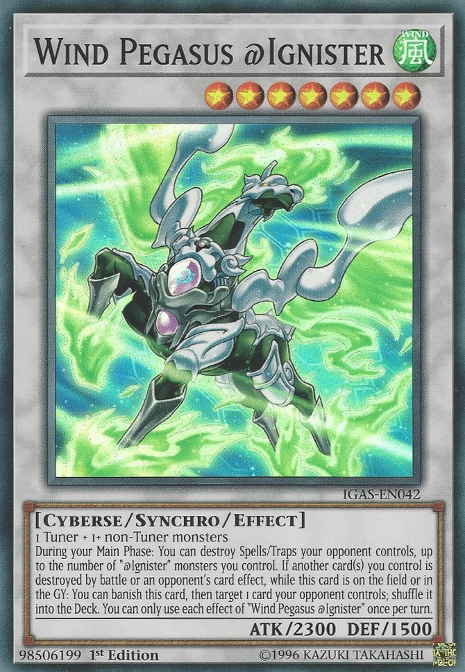 Wind Pegasus Ignister Yugipedia YuGiOh! wiki