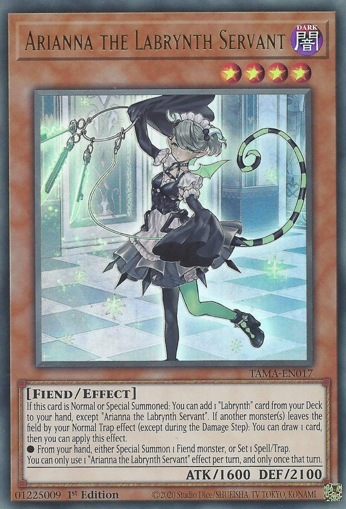 Arianna the Labrynth Servant Yugipedia YuGiOh! wiki