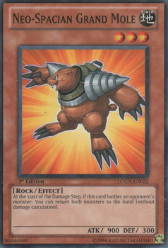 Yu-Gi-Oh! Neo-Spacian Grand Mole — DT07-EN006 Duel Terminal Parallel Rare Card - View #3