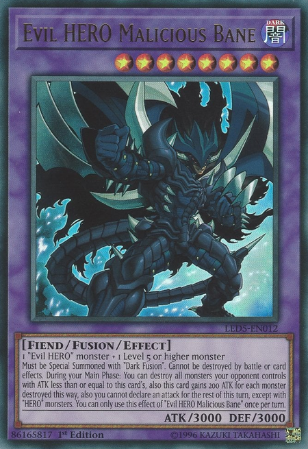 Evil HERO Malicious Bane - Yugipedia - Yu-Gi-Oh! wiki