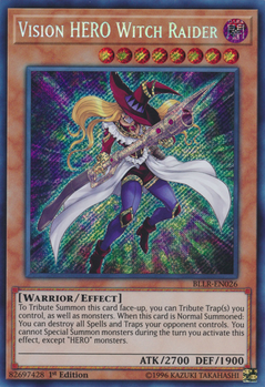 Yu-Gi-Oh! Vision Hero Witch Raider - BLHR-EN060 Ultra Rare 1st Edition Card - View #9