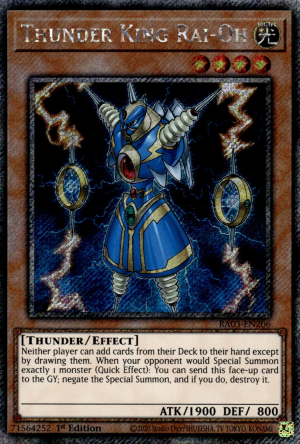 Thunder King Rai-Oh - Yugipedia