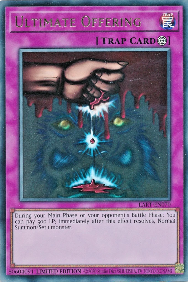 Card Errata:Ultimate Offering - Yugipedia