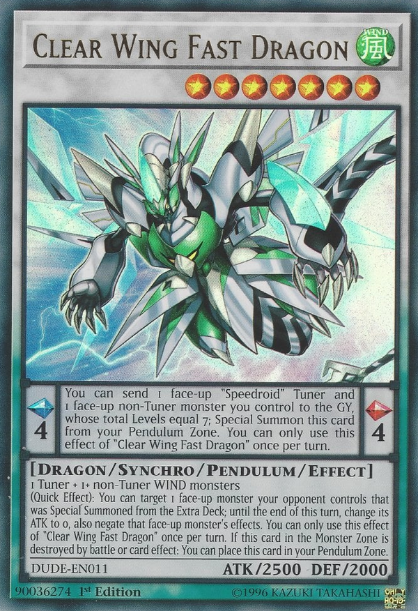 Clear Wing Fast Dragon Yugipedia YuGiOh! wiki