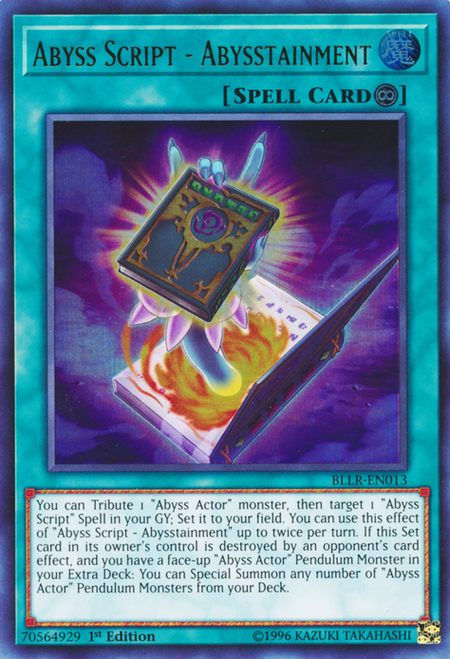 Abyss Script - Abysstainment - Yugipedia