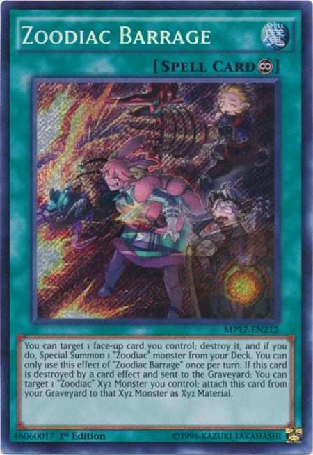 Zoodiac Barrage - Yugipedia - Yu-Gi-Oh! wiki